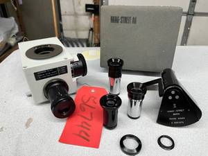 MSRP $2,000 Olympus PM-PBK-3  PM-10AK 35mm Camera Attachment &amp Haag-Streit Pachymeter Attachment, Ophthalmic Slit Lamp Accessories Lot, Imaging &amp Measurement  Excellent Working Condition