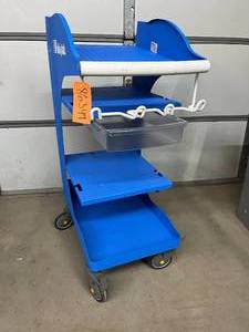 Valleylab Force Triad FT900 Rolling Trolley Cart Multi-Shelf Surgical Equipment Stand w Drawer Cord Hooks Perfect For Hospital OR Setup