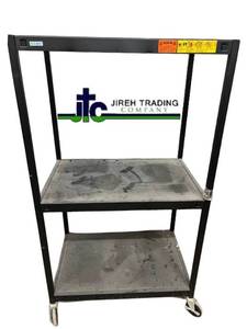 Bretford Rolling AV Cart Metal Utility Cart w Shelves &amp Casters Perfect Equipment Transport Cart For School, Office, Garage, Warehouse or Home - Needs Minor Clean Up