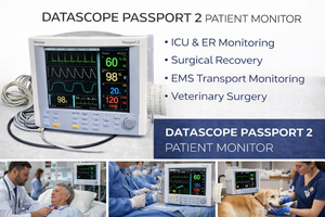 MSRP $5500 Datascope Passport 2 Color Patient Monitor Integrated Thermal Printer for Continuous ECG, SpO, NIBP &amp Vital Signs Monitoring, Real-Time Data Display &amp Reliable Alarm Management  Works Great 2 Just sold on eBay for $1250 ship
