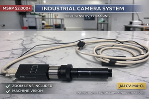 MSRP $2,000 JAI CV-M4CL Industrial BGA Inspection Camera High Sensitivity Sony CCD 10-bit Double Speed Readout Fast Triggering Partial Scan IR Sensitive Rugged 80G Shock Rated For PCB Electronics Repair Solder Defect Inspection &amp QA
