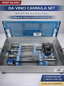 MSRP $6,000 Intuitive Surgical Da Vinci Endoscope Cannula Set, 8mm &amp 12mm Components, Alignment Target, Obturator, Accessory Tray System  COMPLETE SURGICAL SET  EXCELLENT CONDITION