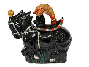 N1 - McCoy Circus Horse Cook Jar - Vintage 1961