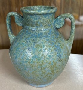 L3 - Roseville Carnelian Vase 1915 - 7.5 in Tall, 2.75 in Opening