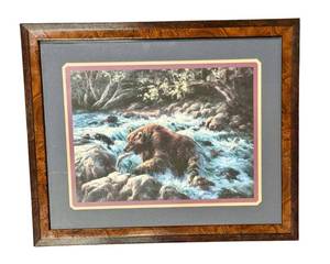 Bear Print in Frame - Vintage Artwork Print