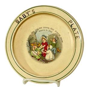 K4 - Antique Roseville Little Bo Peep Juvenile Plate