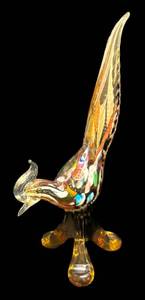 F1 - Murano Art Glass Pheasant Figurine