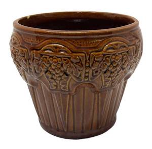 A5 - McCoy Brown Glazed Jardiniere
