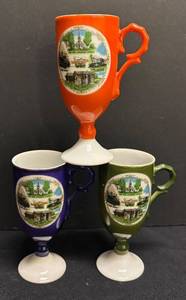 A1 - Three Vintage Menden Pioneer Village Mugs