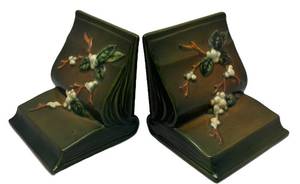 F3 - Pair of Roseville Snowberry Bookends