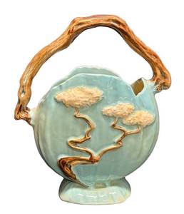 E2 - Roseville Ming Tree Basket Vase
