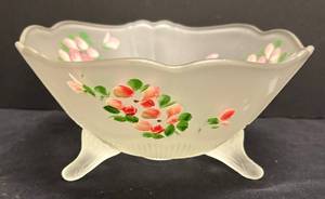 B5-Lancaster Paty Kay Satin Crystal Footed Bowl