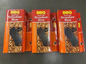 BBQ Wood Chip Smoker Boxes (Lot of 4)