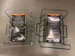 Mr BAR-B-Q Rib & Roasting Rack - Nonstick Grill Rack for Large Roasts & Turkeys