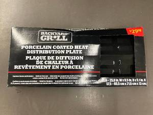 Backyard Grill Porcelain-Coated Heat Distribution Plate 22.6-25.8 in W x 8.5 in D x 5.1 in H