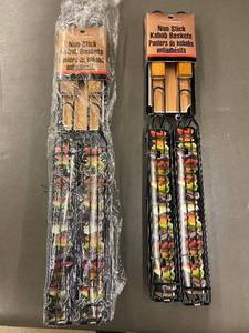 Premium Non-Stick Kabob Baskets - 4-Pack
