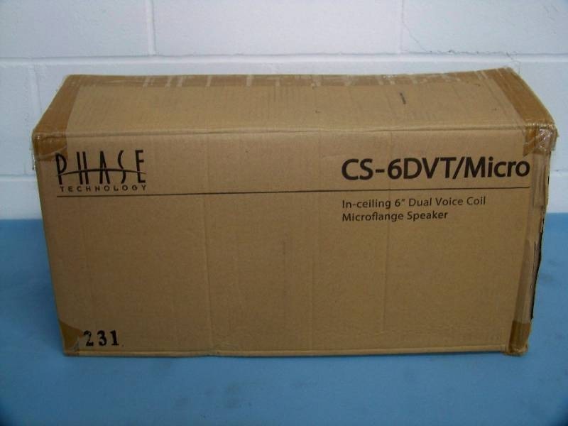 (4) Phase Technologies CS-6DVT Micro Speakers - NEW IN BOX