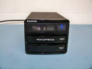 Monoprice Raidon External Storage Enclosure and (2) Hitachi 2TB Drives