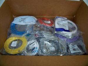 Box of Cables - Cat5, Cat6 - NEW IN PACKAGING
