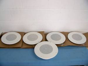 (5) Quam In-Ceiling Speakers including (1) Solution1 and (4) C10XBUWS - NEW, NEVER INSTALLED