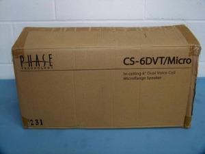 (4) Phase Technologies CS-6DVT Micro Speakers - NEW IN BOX