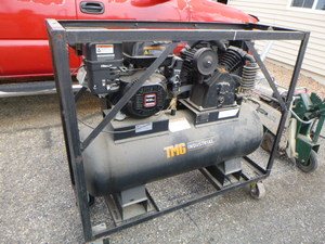 TMG Industrial Gasoline Stationary Air Compressor on Cart