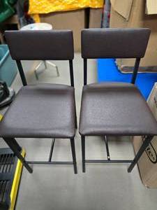 2 New Brown Bar Stools