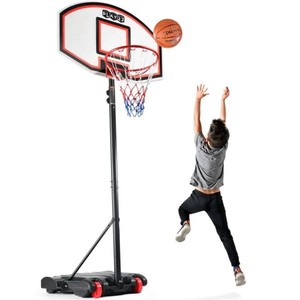 Portable Basketball Hoop for Kids  Height Adjustable 5.9 ft-6.9 ft Portable Basketball Stand Weather Resistant Hoop - Sports Backboard System Stand with Wheels Indoor Outdoor Play