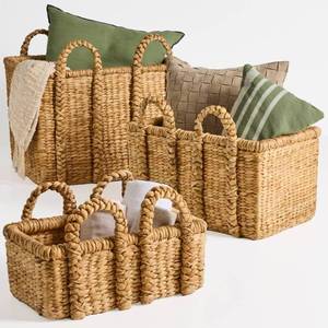 Shelf Baskets Small Large XL Chunky Woven Baskets 3Pc., Retail $179.99