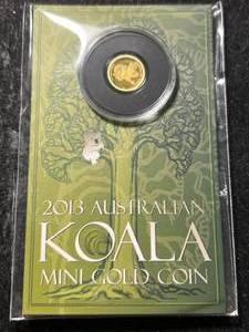 2013 AUSTRALIAN KOALA HALF GRAM .9999 FINE GOLD