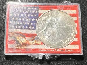 2006 AMERICAN SILVER EAGLE 1 TROY OZ .999 FINE SILVER IN CASE