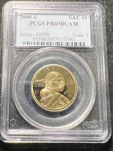 2000-S US PROOF SACAGAWEA DOLLAR PCGS PR69DCAM