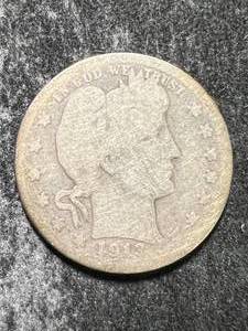 1913-D US BARBER QUARTER