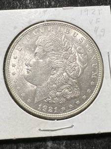 1921 US MORGAN SILVER DOLLAR UNC