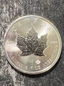2025 CANADIAN MAPLE LEAF 1 TROY OZ .9999 FINE SILVER
