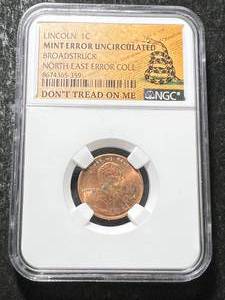 1994 US LINCOLN CENT NGC MINT ERROR UNC