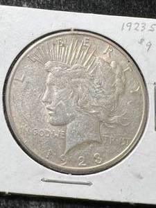 1923-S US PEACE SILVER DOLLAR