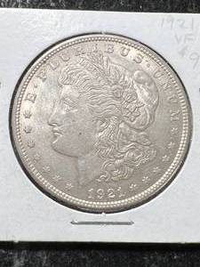 1921 US MORGAN SILVER DOLLAR UNC