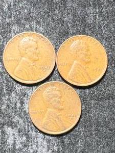 1941P-D-S US WHEAT CENTS