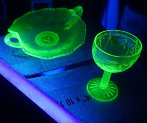 Vintage Uranium Depression Glass.