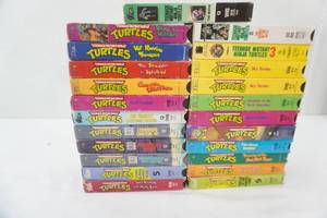 Vintage Teenage Mutant Ninja Turtles VHS Tapes