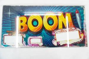 Vintage Casino Glass Game Fronts 18.5x9.25