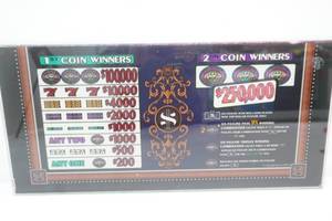 Vintage Casino Glass Game Fronts 18.5x9.25