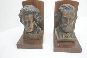 Vintage Verdi & Beethoven Bookends