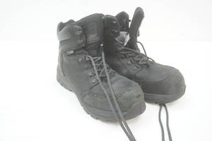Wolverine Mens Black Boots. Size 9.5. Steel Toe, waterproof