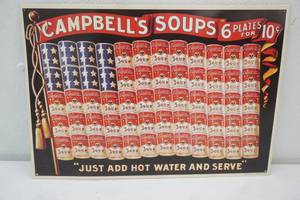 16.5x11.5 Metal Sign. Campbells Soup