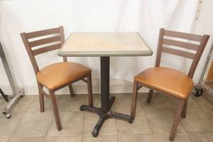 Cafe Table and 2 Chairs.