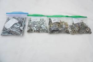 38 bolts-short & long, 38 nuts, 38 washers