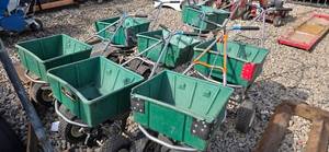 Lot of 7 Lesco Push spreaders