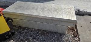 Weather Guard Model 117 Saddle Box - Diamond Plate Aluminum, 72 in Long